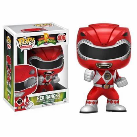 Funko POP! Television: Power Rangers: RED RANGER #406 + PROTECTOR! (Box ware)