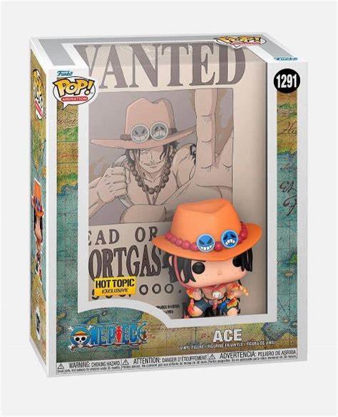 1291 Funko POP! Animation: One Piece Hot topic Exclsuive ACE wanted poster