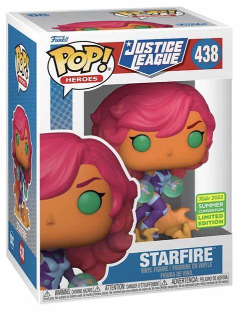 Funko POP! Heroes: Justice League #438 - Starfire 2022 Summer Convention + PROTECTOR!