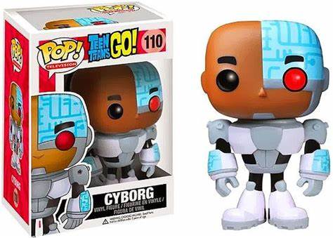 Funko POP! Television: Teen Titans GO! #110 - Cyborg (VAULTED) + PROTECTOR!