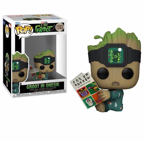 Funko POP! Marvel Studios I Am Groot - Groot in Onesie #1193 + PROTECTOR!