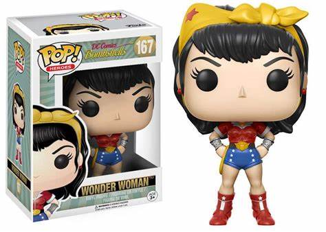 Funko POP! Heroes: bombshells #167 - Wonderwoman + PROTECTOR!