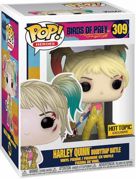 Funko POP! Heroes: Birds of Prey #309 - Harley Quinn Boobytrap Battle Hot Topic Exclusive + PROTECTOR!