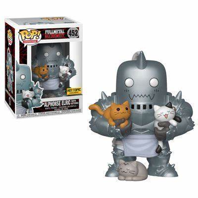 Funko POP! Animation: Full Metal Alchemist - Alphonse Elric with kittens hot topic exclusive + PROTECTOR!