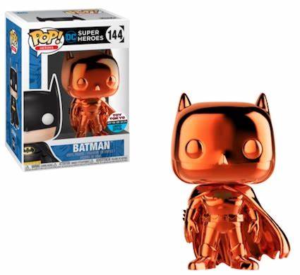 Funko POP! DC Super Heroes: Batman (Orange Chrome) 144 Toy Tokyo 2018 New York Comic Con Exclusive #144 (VAULTED) + PROTECTOR!