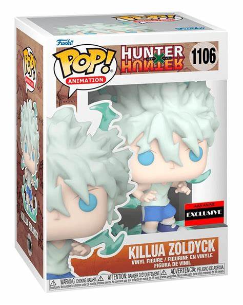Funko POP! Animation: Hunter X Hunter - Killua Zoldyck AAA Anime Exclusive #1106 + PROTECTOR