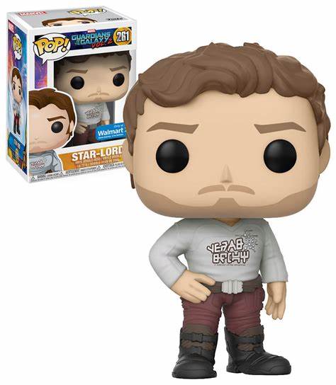 Funko pop! Marvel Guardians of the Galaxy Vol. 2 - Star-Lord 261 Walmart Exclusive + PROTECTOR!