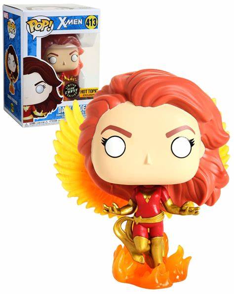 Funko Pop! X-MEN #412 - Dark Phoenix GITD CHASE Hot Topic Exclusive + PROTECTOR!