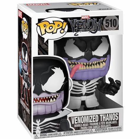 Funko POP! Marvel Venom #510 - Venomized Thanos + PROTECTOR! (VAULTED)