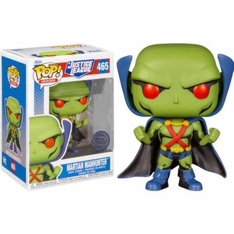 Funko POP! Heroes: Justice League #465 - Martian Manhunter Special Edition + PROTECTOR!