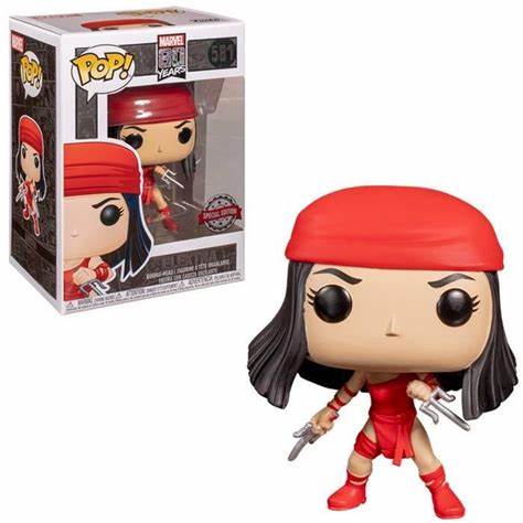 Funko POP! Marvel 80 years #581 - Elektra Special Edition (VAULTED) + PROTECTOR!