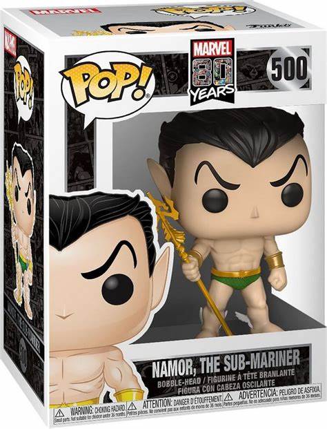 Funko POP! MARVEL 80 YEARS - Namor, The Sub-Mariner #500 (VAULTED) + PROTECTOR!