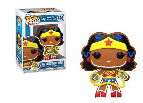 Funko POP! Heroes: #446 - Gingerbread Wonder Woman + PROTECTOR!