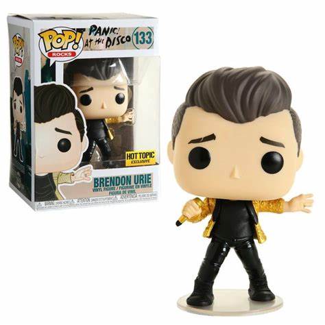 Funko POP! Rocks: Panic At The Disco #133 - Brendon Urie Hot Topic Exclusive + PROTECTOR!