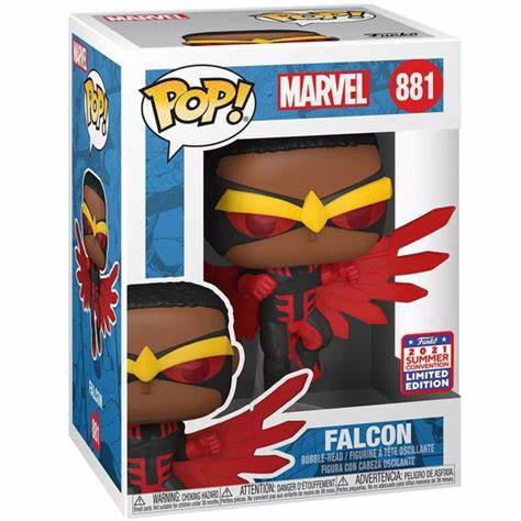 Funko POP! Marvel #881 - Falcon Funko 2021 Summer Convention Exclusive (VAULTED) + PROTECTOR!