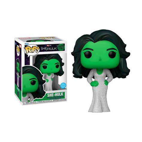Funko POP! Marvel Studios She-Hulk #1127 GLITTER + PROTECTOR!