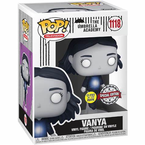 Funko Pop! The Umbrella Academy 1118 Vanya GITD Special edition + FREE PROTECTOR!