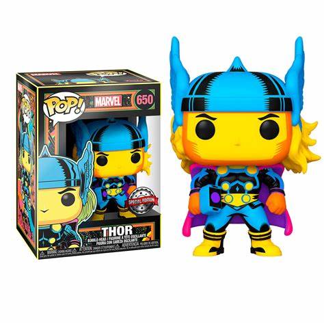 Funko POP! Marvel Blacklight #650 - Thor Special Edition + PROTECTOR!