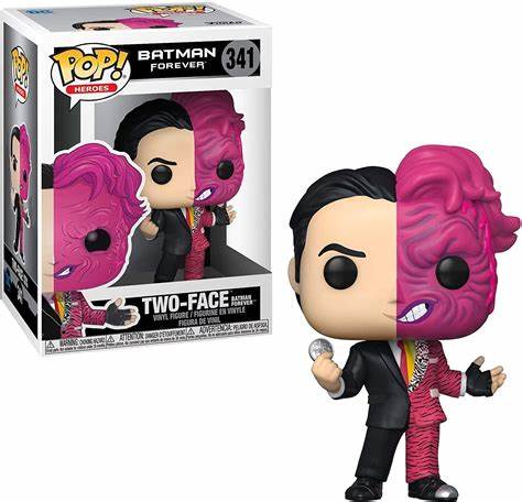 Funko POP! Heroes: Batman Forever #341 Two Face + PROTECTOR!