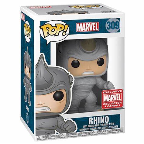 Funko POP! Marvel #309 - Rhino Marvel Collector Corps + PROTECTOR!