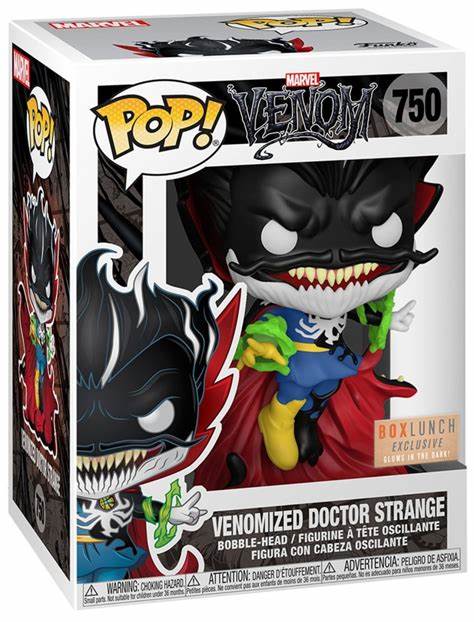 Funko POP! Marvel Venom: #750 Venomized Doctor Strange Box Lunch GITD Exclusive + PROTECTOR!