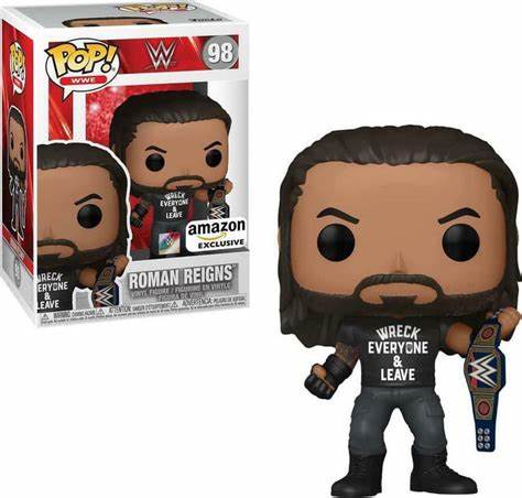 Funko POP! WWE - Roman Reigns Amazon Exclusive #98 + PROTECTOR!