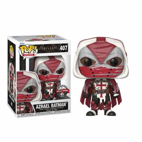 Funko POP! Heroes DC: Batman Arkham Knight #407 - Azrael Batman Special Edition + PROTECTOR!