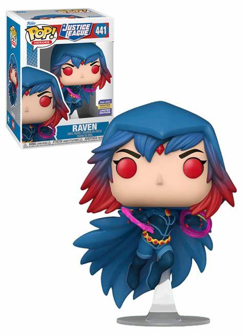 Funko POP! Heroes: Justice League #441 - Raven 2022 Winter Convention + PROTECTOR!