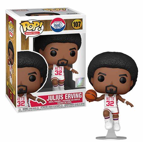 Funko POP! Basketball! NY Nets #107 - Julius Erving + PROTECTOR!