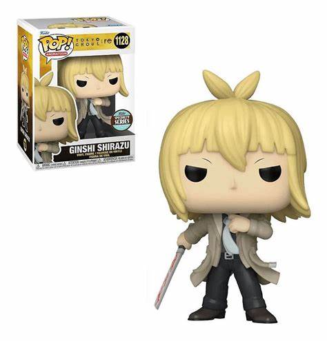 Funko POP! Animation: Tokyo Ghoul S RE #1128 Specialty Series Ginshi Shirazu + PROTECTOR!