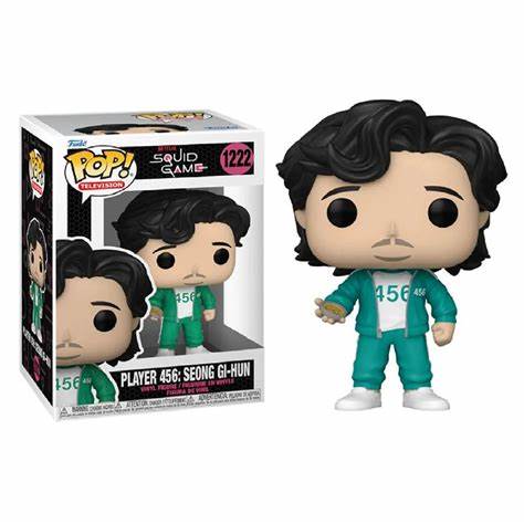Funko POP! Netflix Squid Game Player 456: Seong Gi-Hun 1222 + POP PROTECTOR!
