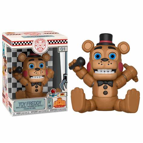 Funko POP! FNAF! Toy Freddy #01 Arcade Vinyl + PROTECTOR!