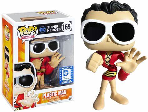 Funko POP! Heroes: DC #165 - Plastic Man Exclusive + PROTECTOR!