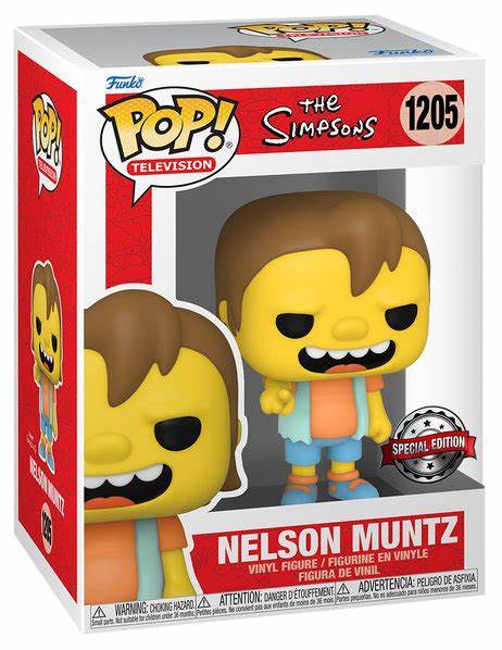 Funko POP! Television The Simpsons #1205 - Nelson Muntz Special edition + PROTECTOR!