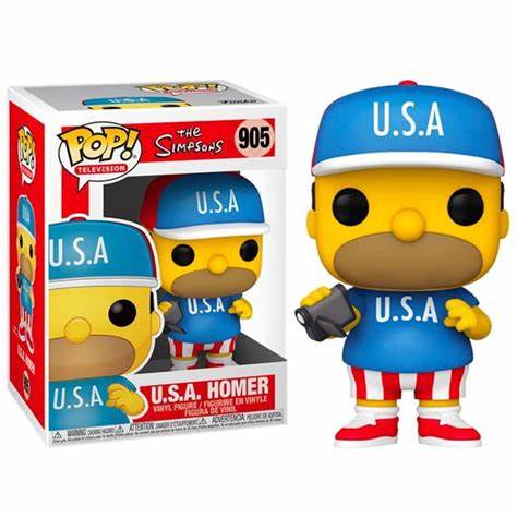 Funko POP! The Simpsons - USA Homer #905 + PROTECTOR!
