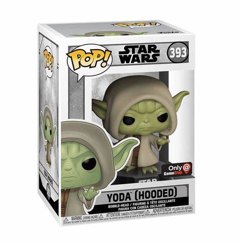 Funko POP! Star Wars - Yoda Hooded #393 GameStop Exclusive + PROTECTOR!