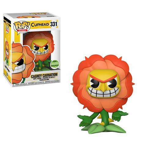 Funko POP! Games: Cuphead #331 - Cagney Carnation 2018 Spring Convention (VAULTED) + PROTECTOR!