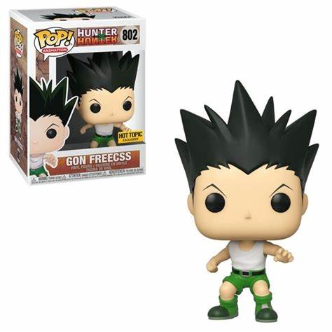 Funko POP! Hunter X Hunter Gon Freecss Hot Topic Exclusive 802 + PROTECTOR!