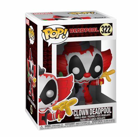 Funko POP! Deadpool #322 - Clown Deadpool + PROTECTOR!