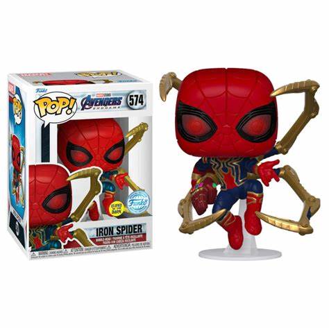 Funko POP! Avengers Endgame #574 - Iron Spider GITD Special Edition + PROTECTOR!