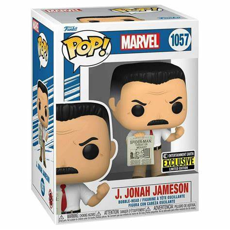 Funko Pop! Marvel - J. Jonah Jameson EE Exclusive Spider-Man #1057 + PROTECTOR!