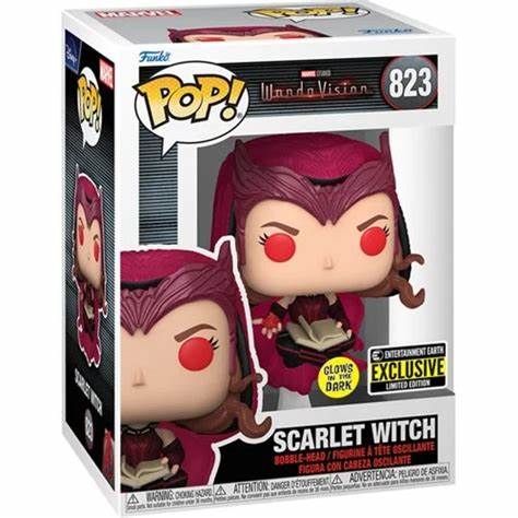 Funko POP! Marvel: Wanda Vision #823 - Scarlet Witch GITD EE exclusive + PROTECTOR!