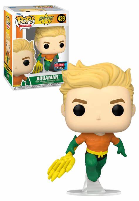 Funko POP! Heroes: Aquaman #439 2022 Fall Convention + PROTECTOR!