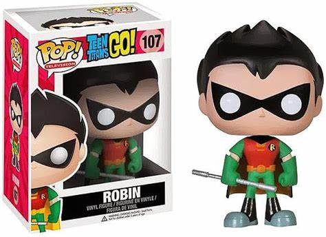 Funko POP! Television: Teen Titans GO! #107 - ROBIN + Protector!