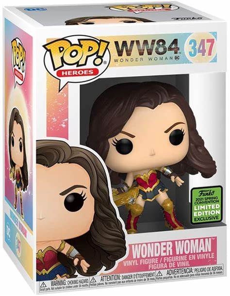 Funko POP! Heroes: WW84 - Woman Woman 2021 Spring Convention + PROTECTOR!