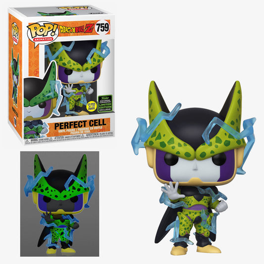 Perfect Cell (Glow in the Dark) [Spring Convention] Funko PoP! Animation Dragonball Z 759 + Protector
