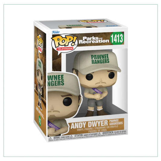 Funko Pop! Parks & Recreation - Andy Dwyer (Pawnee Goodesses) 1413 + Free Protector