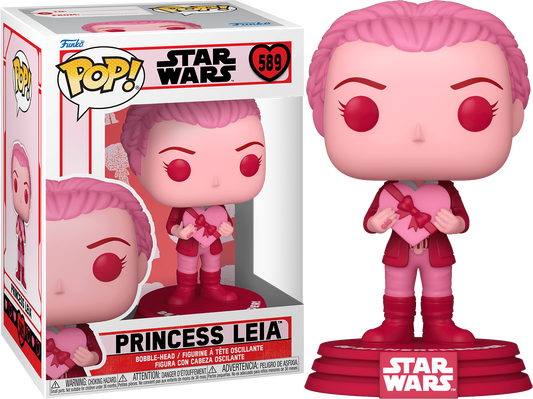 Funko Pop! Disney - Star Wars - Valentine Princess Leia #589 + PoP Protector