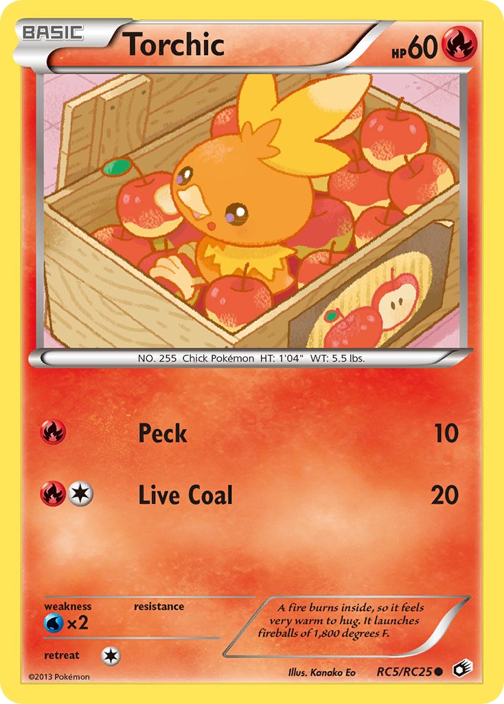 Pokemon TCG! Torchic 2013 Legendary Treasures #RC5/RC25