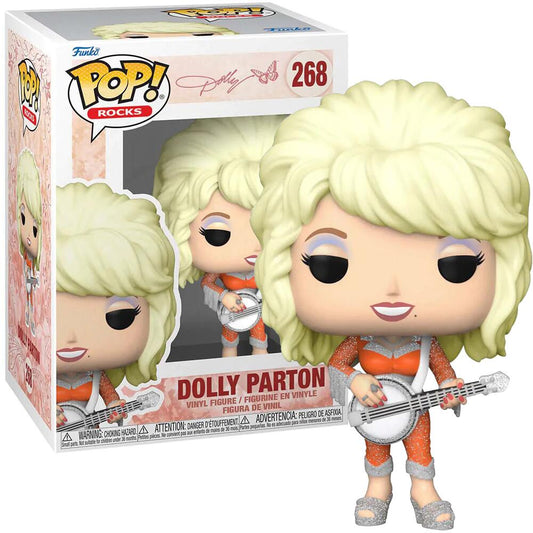 Funko POP! ROCKS: Dolly Parton #268 + PROTECTOR!